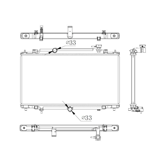 550012 Radiator, engine cooling