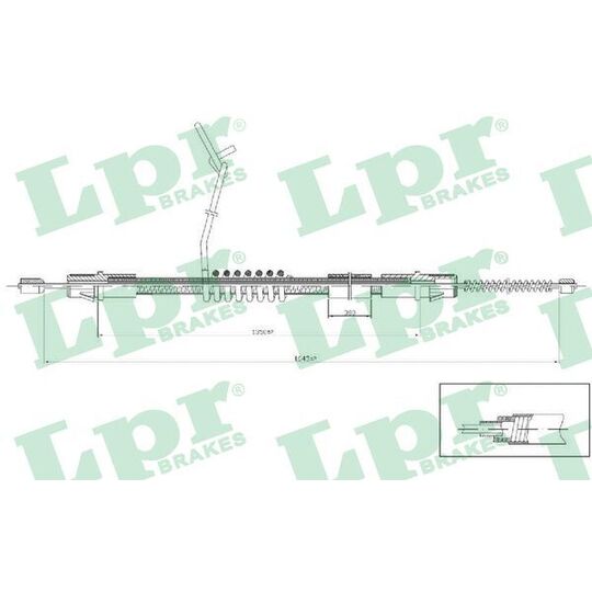 C0287B Cable, parking brake
