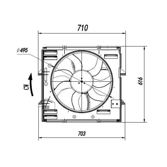47921 Fan, radiator