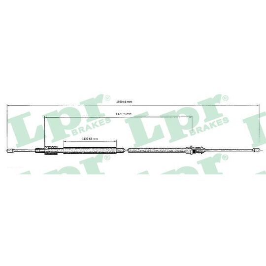 C0120B Cable, parking brake