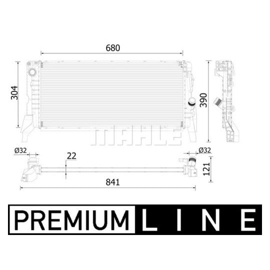 CR 2306 000P Radiator, engine cooling
