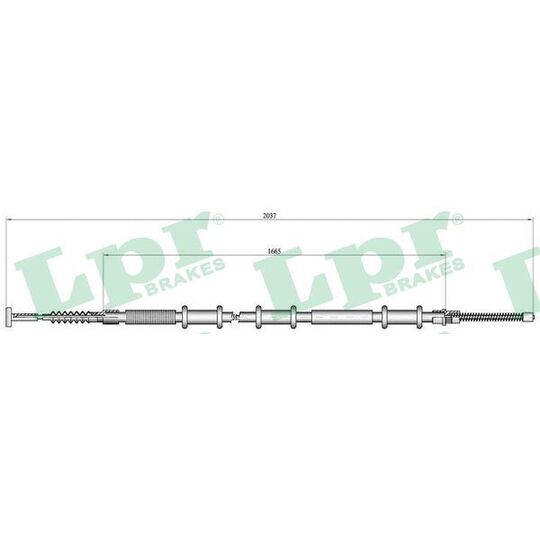 C0470B Cable, parking brake
