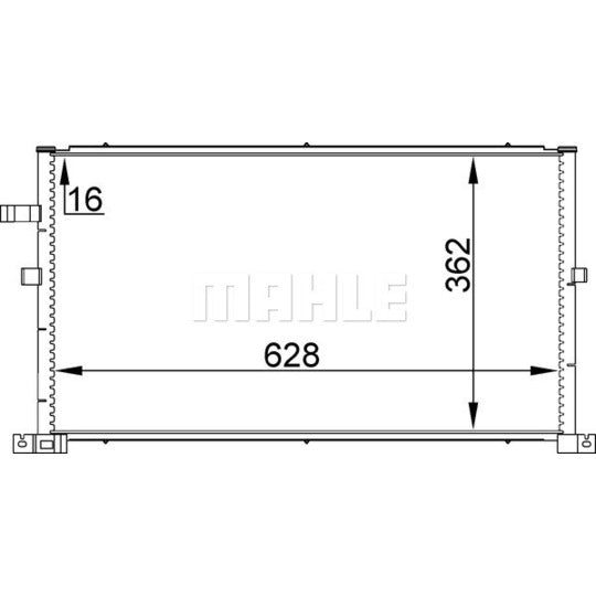 AC 296 001S Condenser, air conditioning
