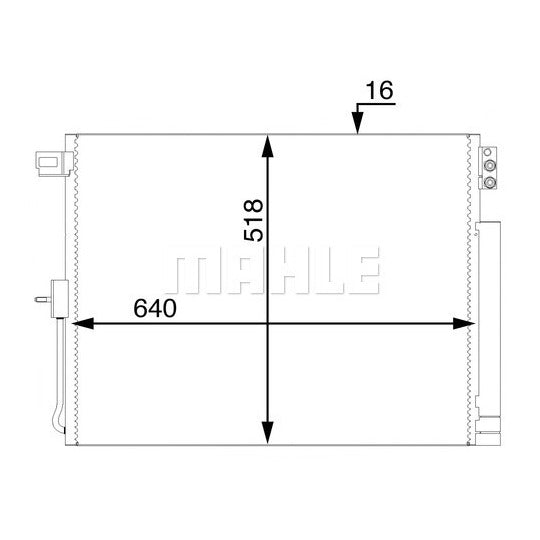 AC 45 000S Condenser, air conditioning