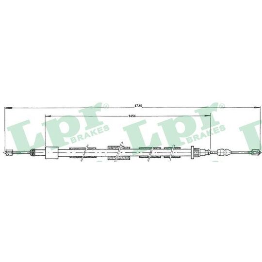 C0615B Cable, parking brake