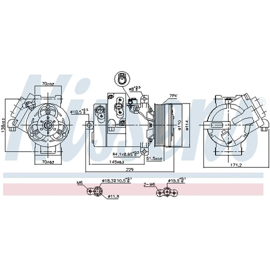 890695 Compressor, air conditioning