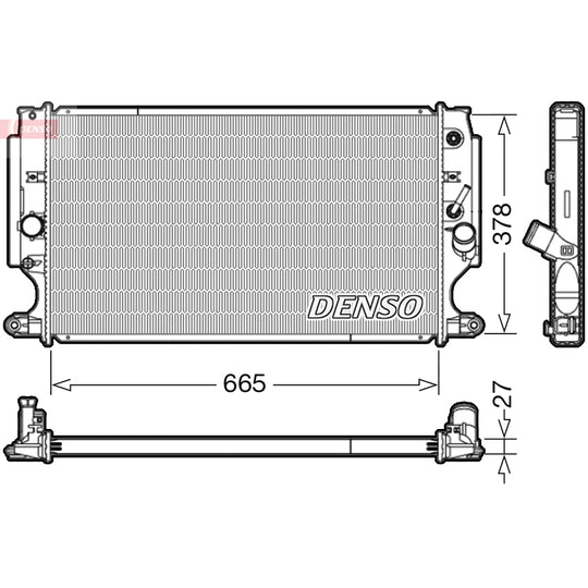 DRM50088 Radiator, engine cooling