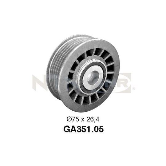 GA351.05 Deflection/Guide Pulley, v-ribbed belt