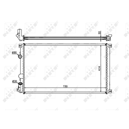 58321 Radiator, engine cooling