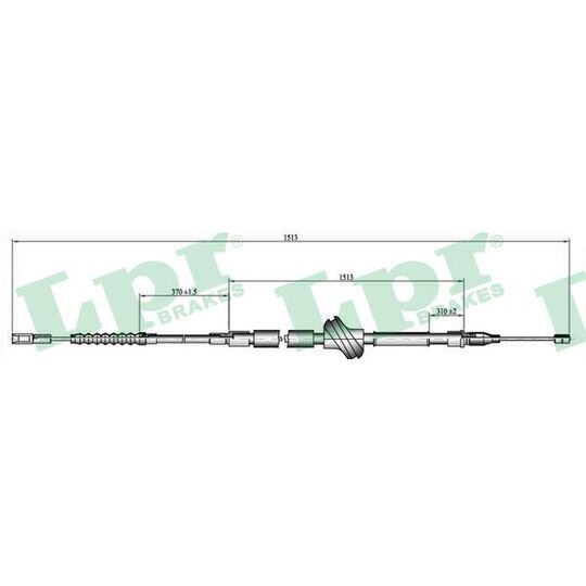C0055B Cable, parking brake