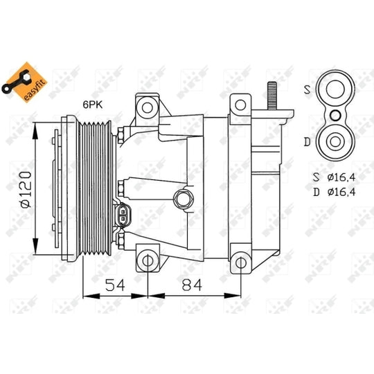 32484 Compressor, air conditioning