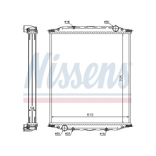 628780 Radiator, engine cooling