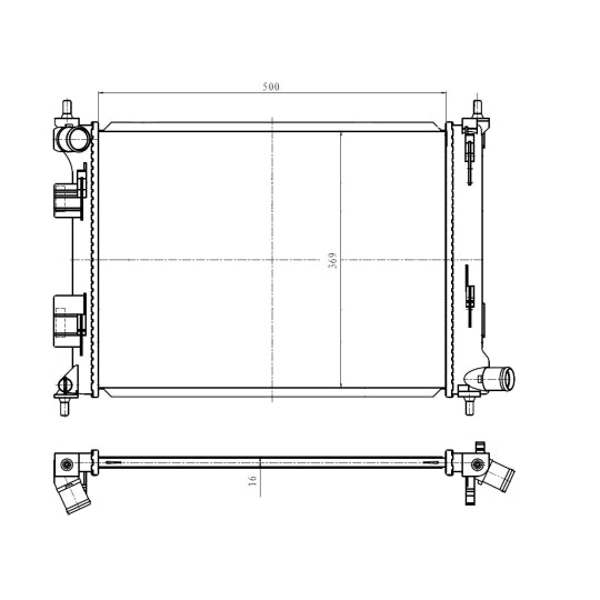 550010 Radiator, engine cooling