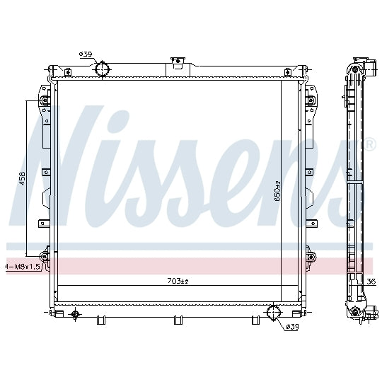 606523 Radiator, engine cooling