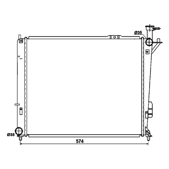 53174 Radiator, engine cooling