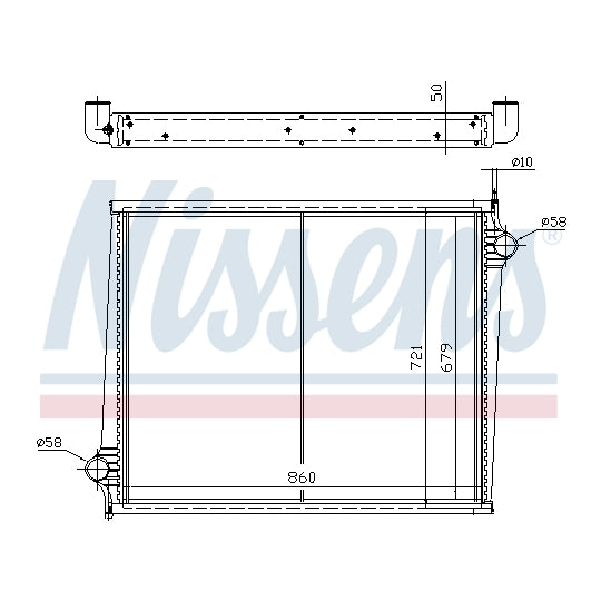 64068A Radiator, engine cooling