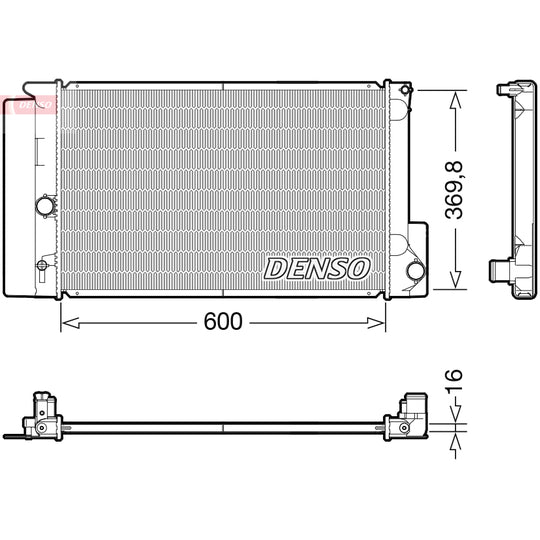 DRM50126 Radiator, engine cooling