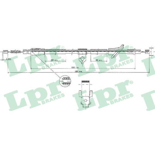 C0529B Cable, parking brake