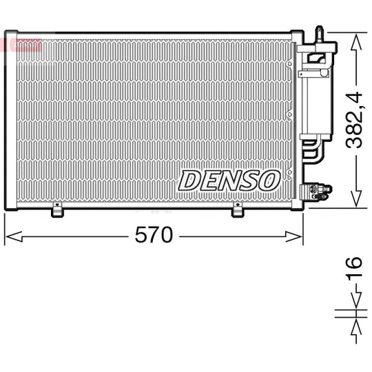 DCN10051 Condenser, air conditioning