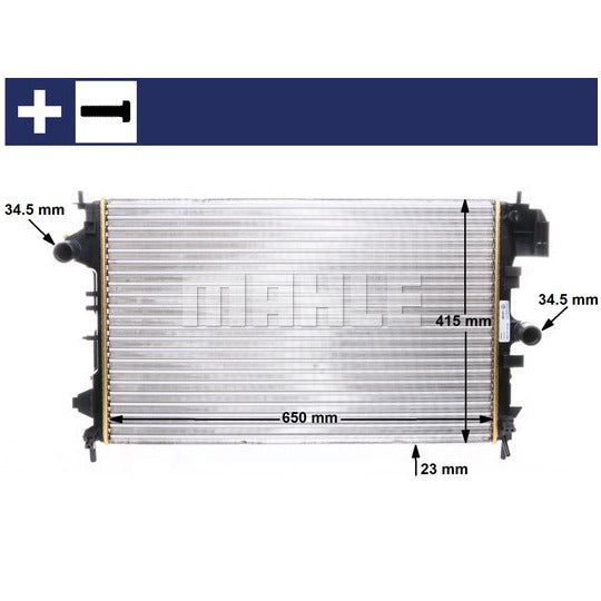 CR 8 000S Radiator, engine cooling