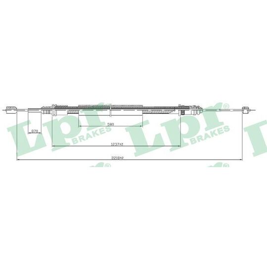 C0704B Cable, parking brake