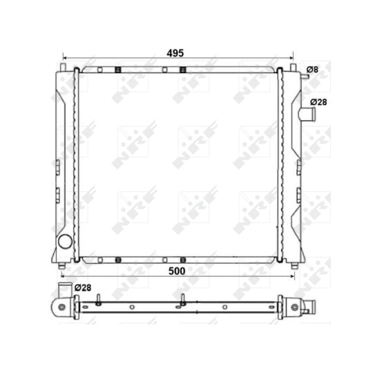 58107A Radiator, engine cooling