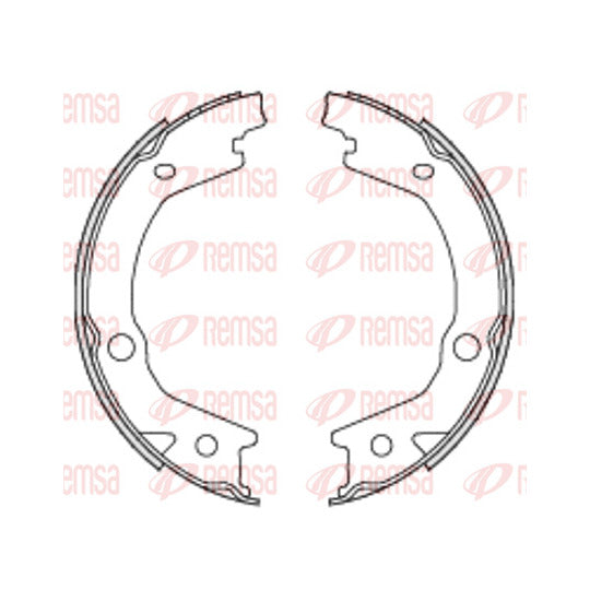 4697.00 Brake Shoe Set, parking brake