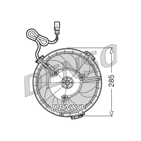 DER02005 Fan, radiator