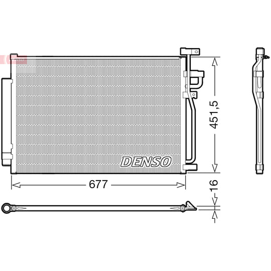 DCN20040 Condenser, air conditioning
