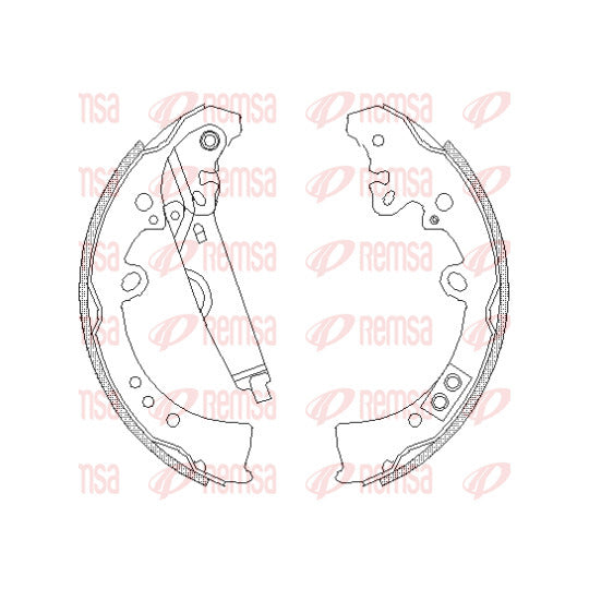 4218.01 Brake Shoe Set