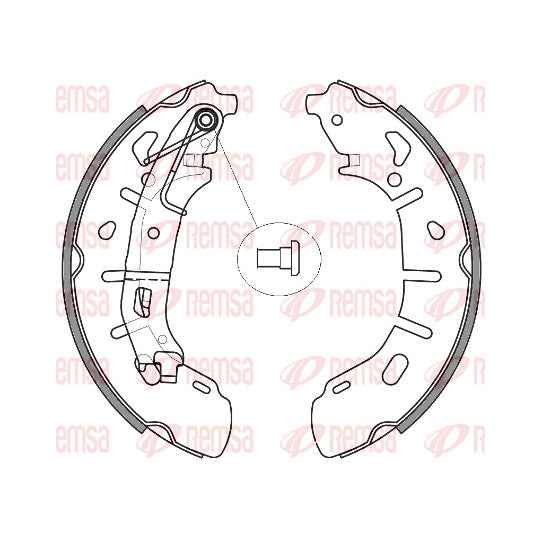 4263.00 Brake Shoe Set