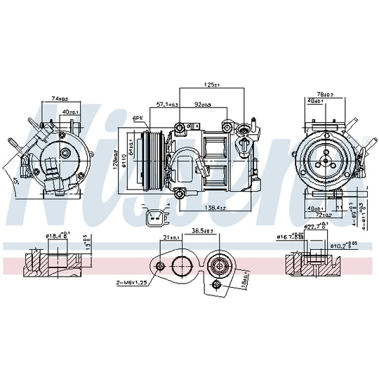 890693 Compressor, air conditioning