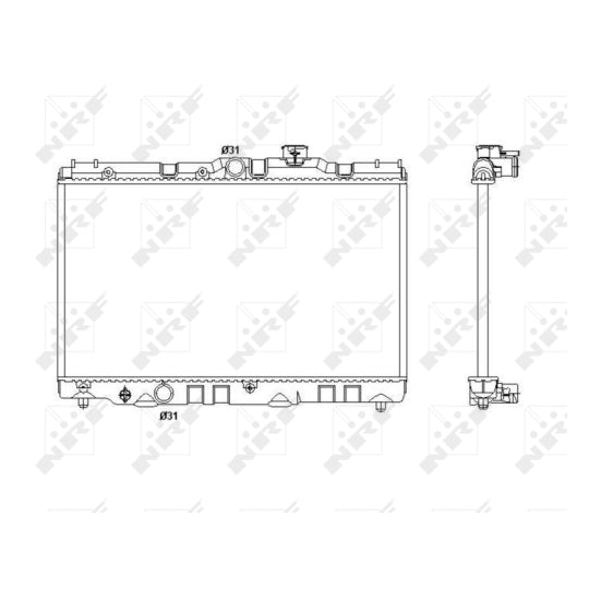53399 Radiator, engine cooling