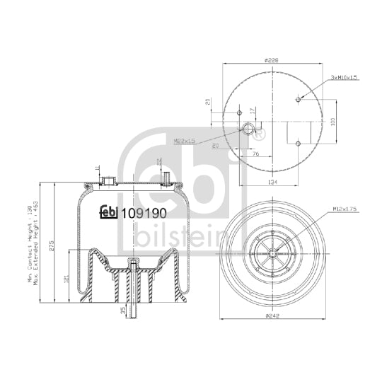 109190 Bellow, air suspension