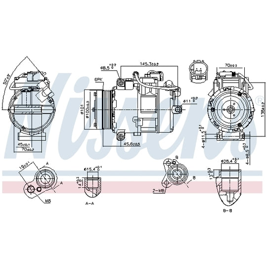 890012 Compressor, air conditioning