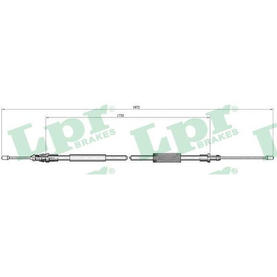 C0107B Cable, parking brake