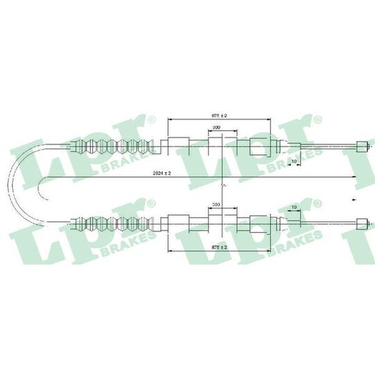 C0175B Cable, parking brake