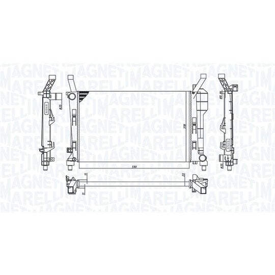 350213126200 Radiator, engine cooling