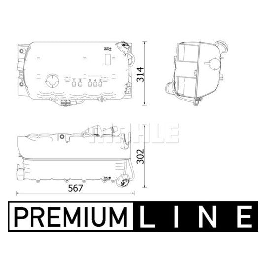 CRT 97 000P Expansion Tank, coolant