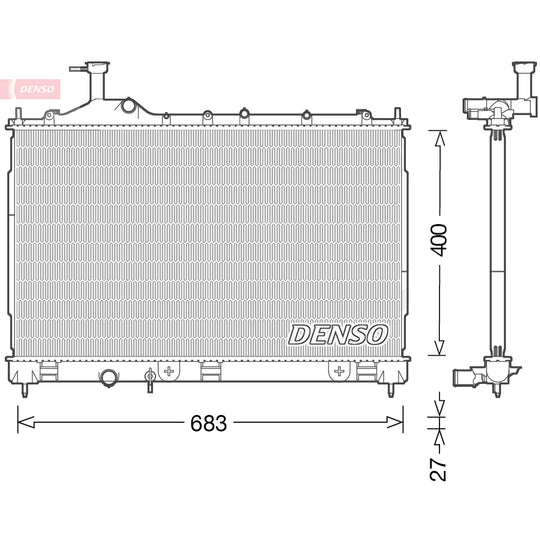 DRM45038 Radiator, engine cooling