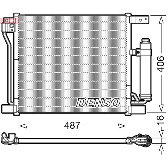DCN46021 Condenser, air conditioning
