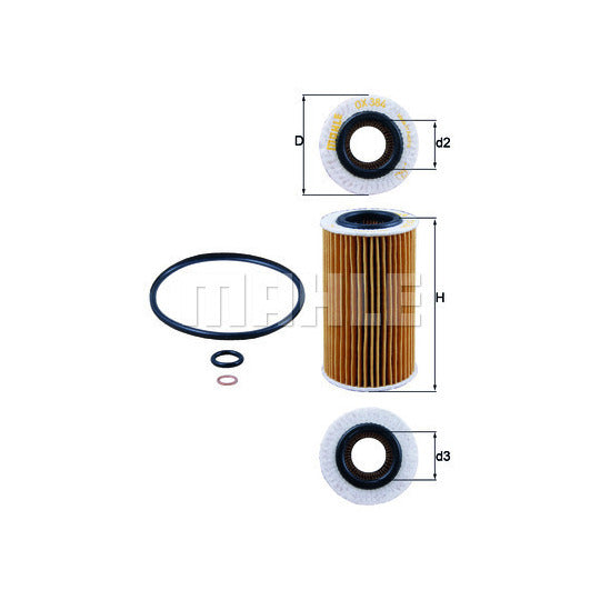 OX 384D Oil filter