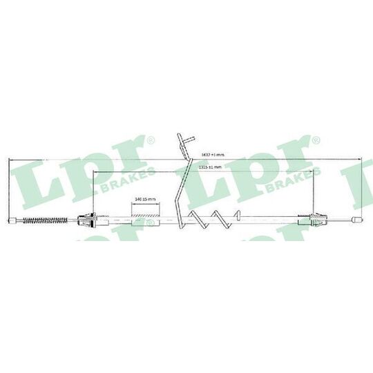 C0294B Cable, parking brake