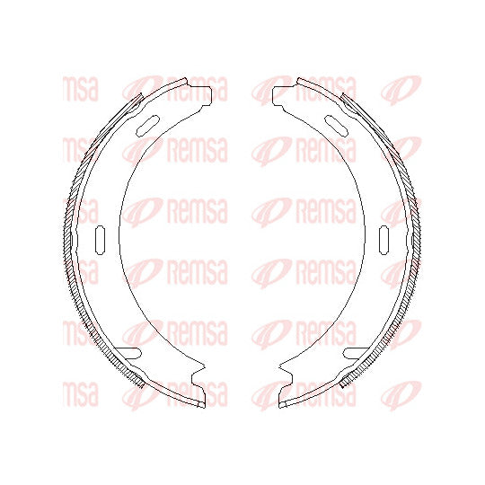 4093.01 Brake Shoe Set, parking brake