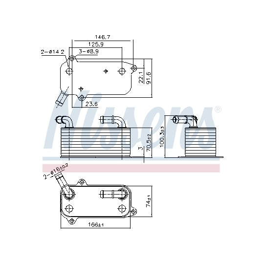 91389 Oil Cooler, automatic transmission