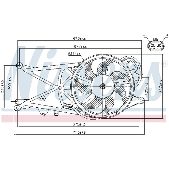 85205 Fan, A/C condenser