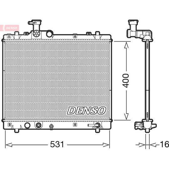 DRM47035 Radiator, engine cooling