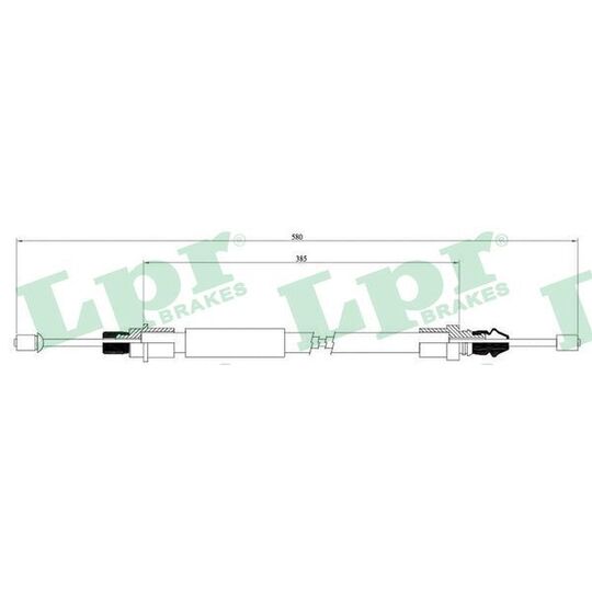 C0628B Cable, parking brake