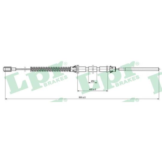 C0574B Cable, parking brake