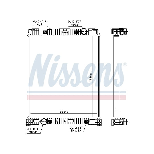 67179 Radiator, engine cooling